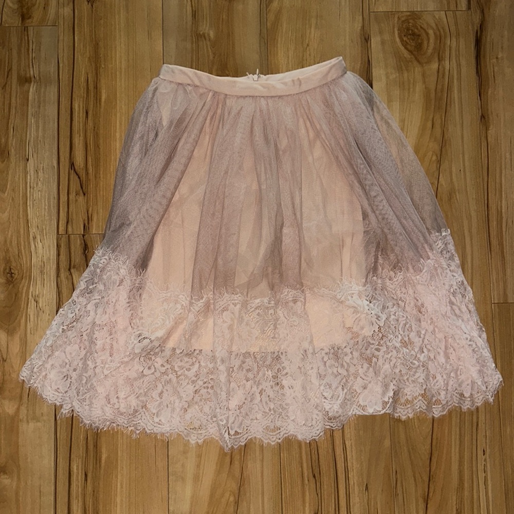 Boutique Lace Midi Skirt